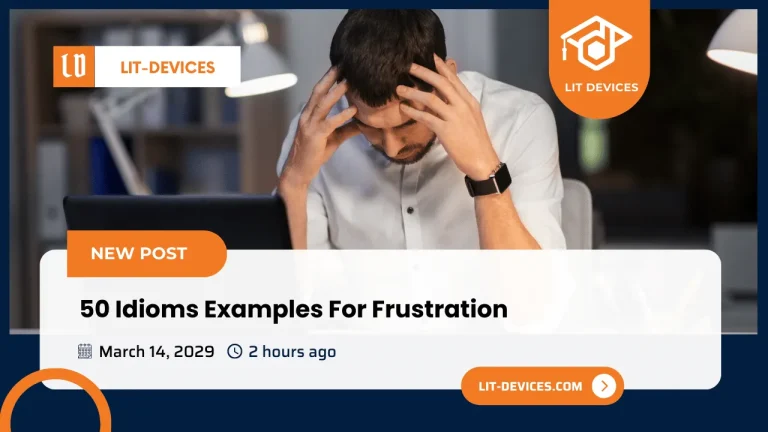 Image of idioms related to frustration