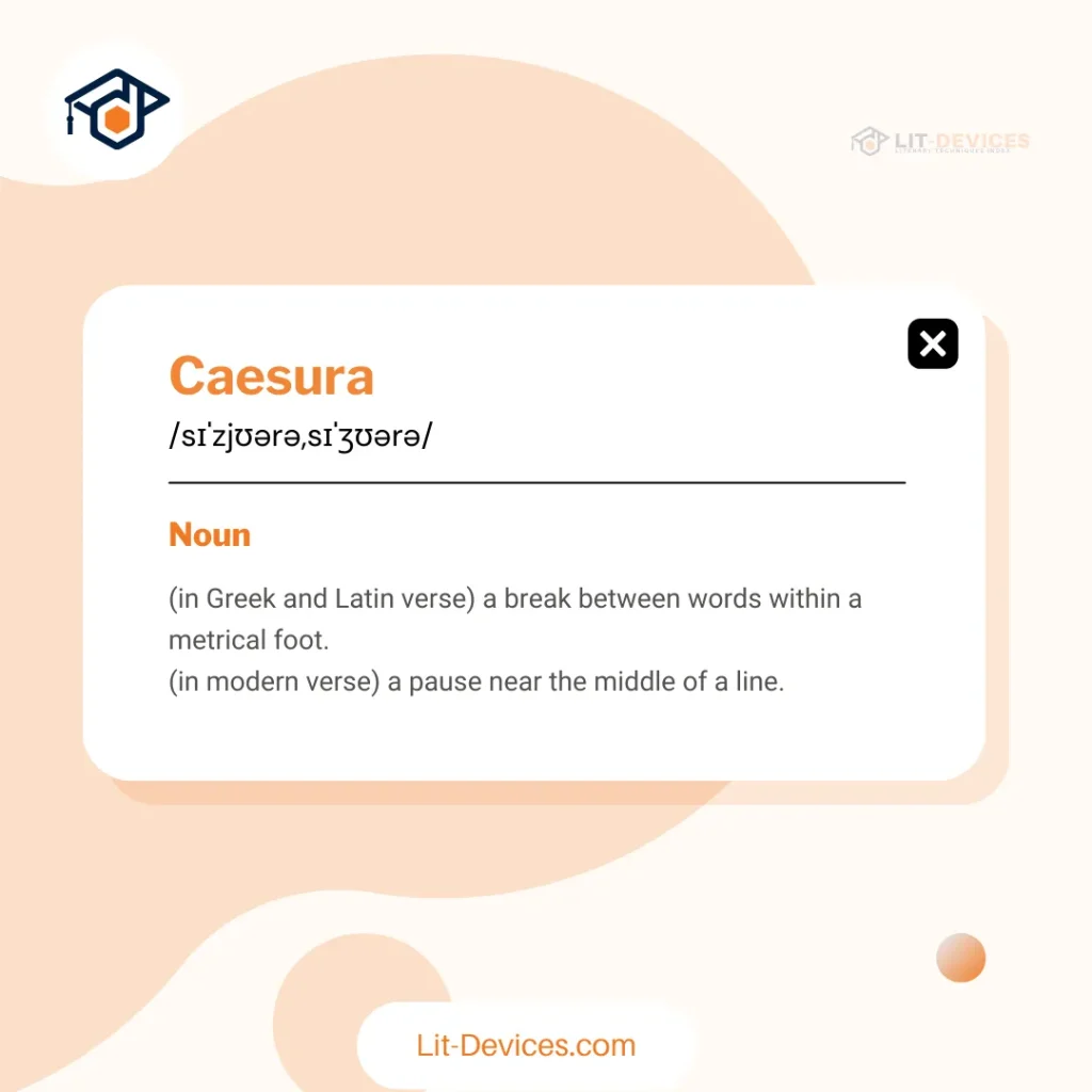 Definition of Caesura