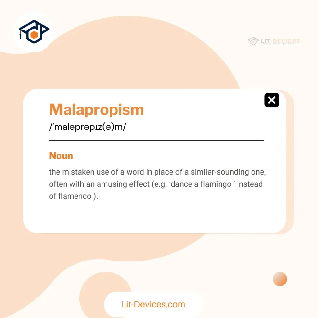 Definition of Malapropism