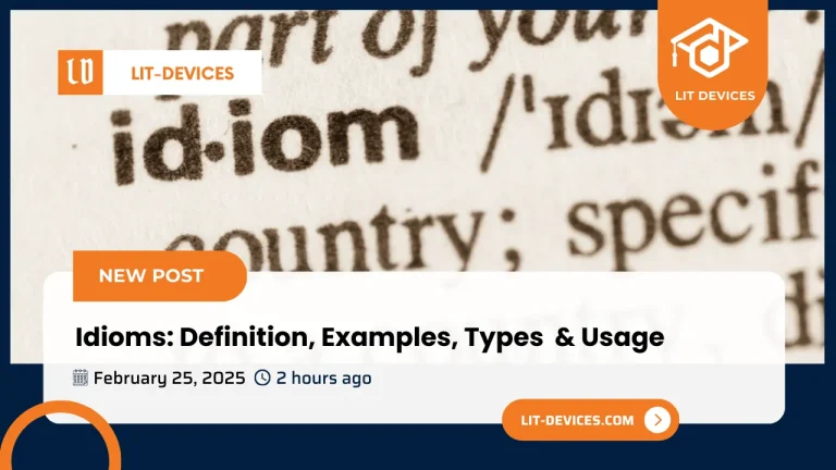 An illustration of idioms with examples from various sources