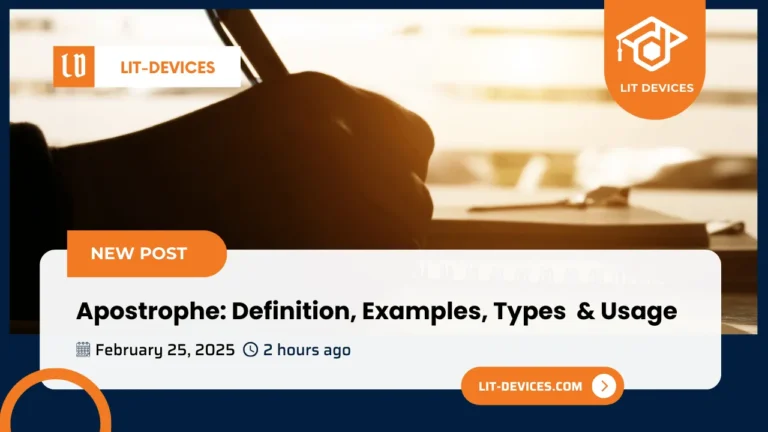 Image displaying the definition and usage of apostrophe