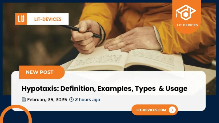 An illustration showing the structure of a sentence using hypotaxis