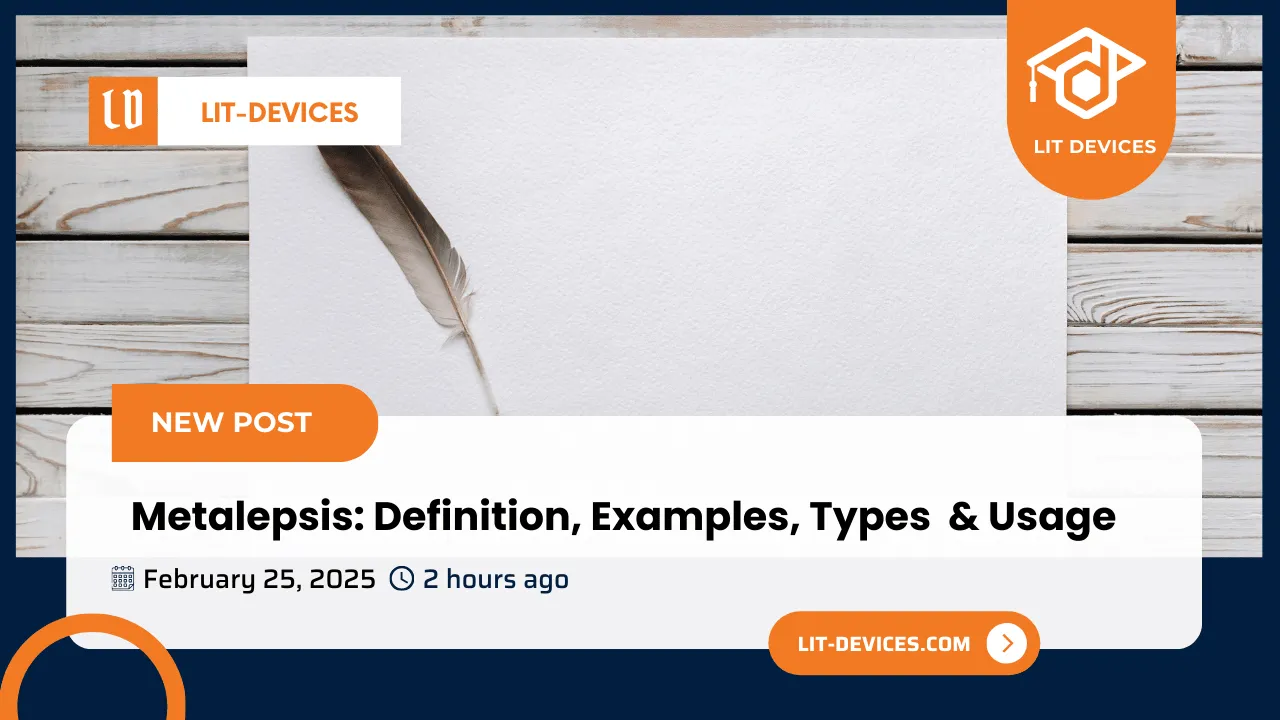 Metalepsis : Definition, types, examples, literary def, usage, identify